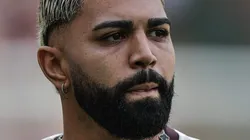 Gabigol durante aquecimento pelo Mais Querido.