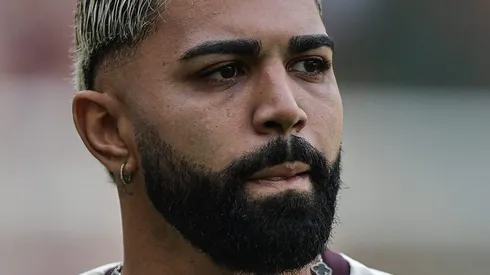 Gabigol durante aquecimento pelo Mais Querido.