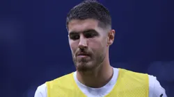 Pedro Raul na reserva durante partida entre Corinthians e Grêmio, na Neo Química Arena, pelo Brasileirão.