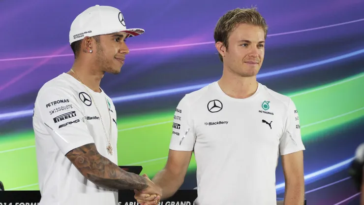 Hamilton e Rosberg em 2014