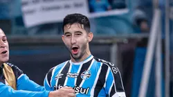 Villasanti comemora gol pelo Tricolor contra o Bahia.