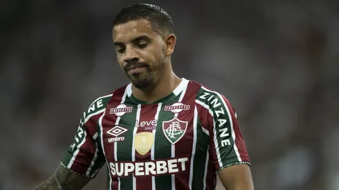 Terans jogador do Fluminense lamenta durante partida contra o Vitoria. Foto: Jorge Rodrigues/AGIF