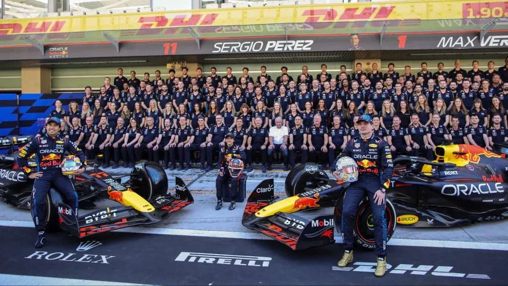 Equipe da Red Bull em Abu Dhabi