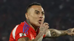 Vargas comemorando gol contra o Brasil.