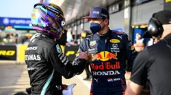 Verstappen e Hamilton em 2021