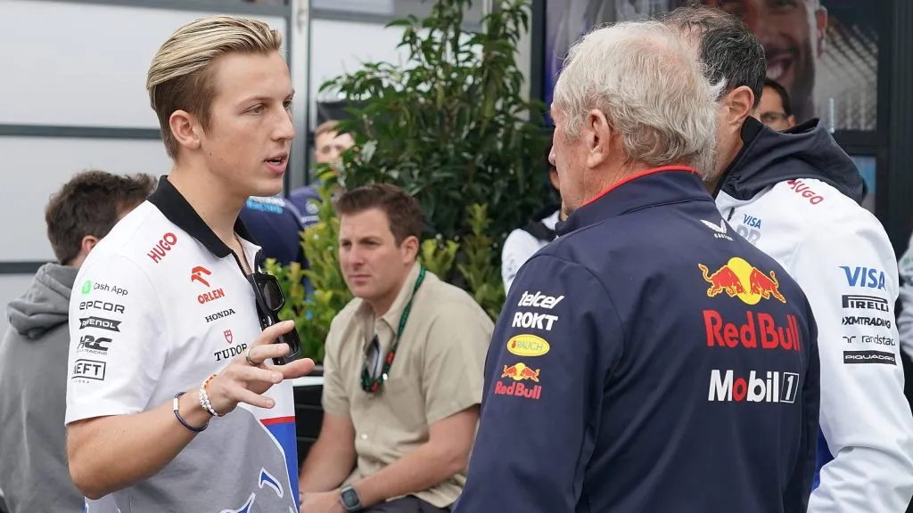 Lawson e Helmut Marko no GP da Austrália