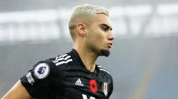 Andreas Pereira, meia do Fulham , da Inglaterra, alvo do Palmeiras, jogando na Premier League