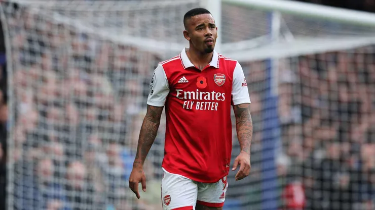 Gabriel Jesus em ação pelo Arsenal. (Foto: Action Plus Sports Images / Alamy Stock Photo)