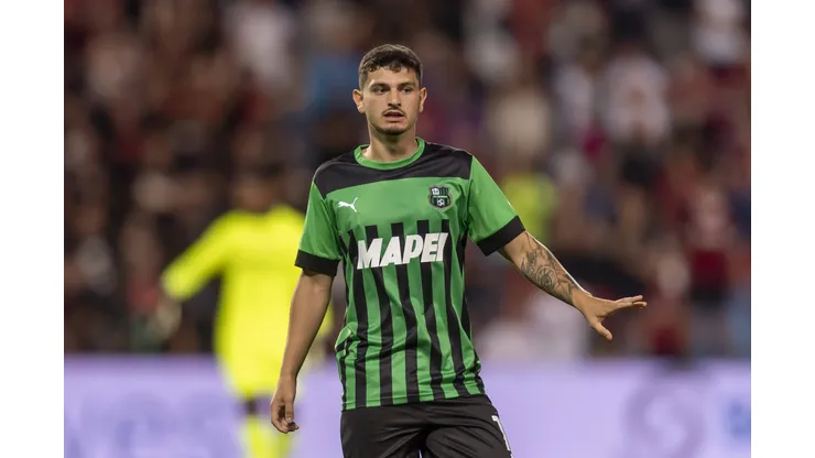Augustin Alvarez Sassuolo during the Italian Serie A match between Sassuolo 0-0 Milan at Mapei Stadium on August 30, 2022 in Reggio Emilia, Italy. Noxthirdxpartyxsales PUBLICATIONxNOTxINxJPN 197159956