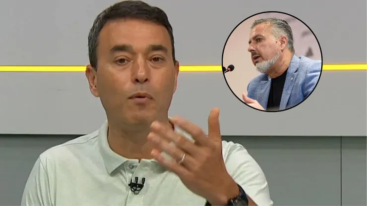 Rizek vê fala de Boto sobre manutenção de Filipe Luís como "desnecessária". Fotos: Rizek (Reprodução/Sportv); Boto (Divulgação/CRF)