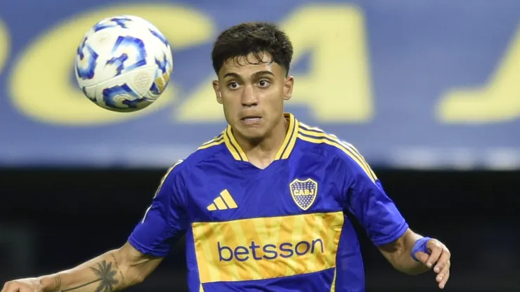 Zeballos em ação pelo Boca no mês de dezembro.
