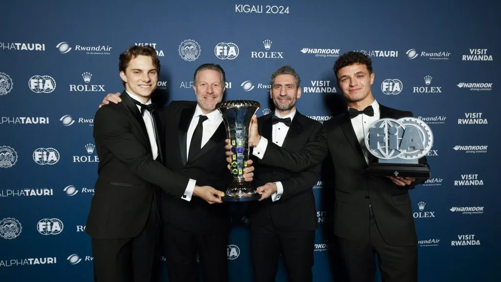 Membros da McLaren no FIA Awards 2024