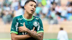 Thalys comemorando gol pelo Palmeiras. Foto: Marcello Zambrana/AGIF