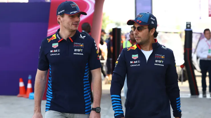 Verstappen e Pérez no Catar (Mark Thompson/Getty Images)
