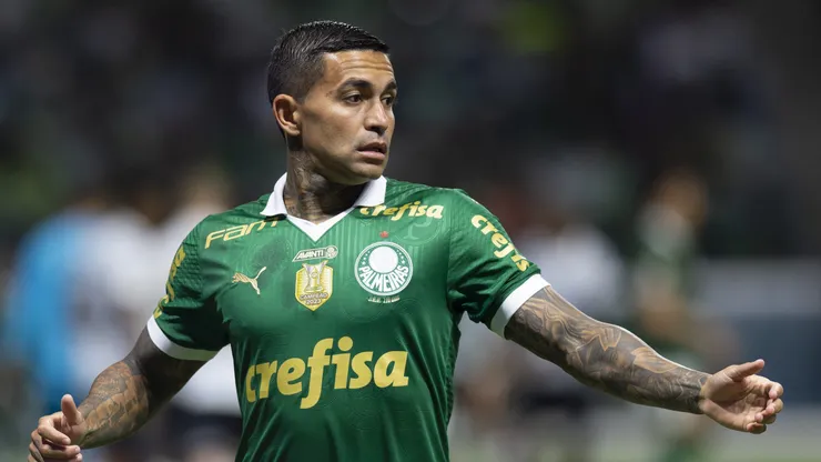 Dudu em partida pelo Palmeiras