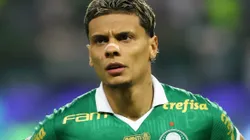 Richard Ríos durante partida entre Palmeiras e Botafogo, no Allianz Parque, pelo Brasileirão.