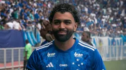 Gabigol durante sua apresentação pelo Cruzeiro, no Mineirão.