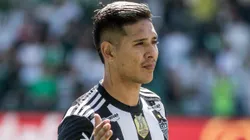 Zaracho durante partida entre Coritiba e Atlético-MG, no Couto Pereira, pelo Brasileirão 2022.