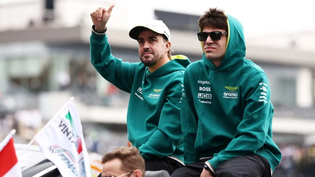 Stroll e Alonso no México