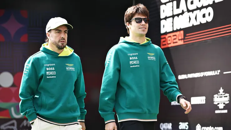 Stroll e Alonso no México (Jared C. Tilton/Getty Images)