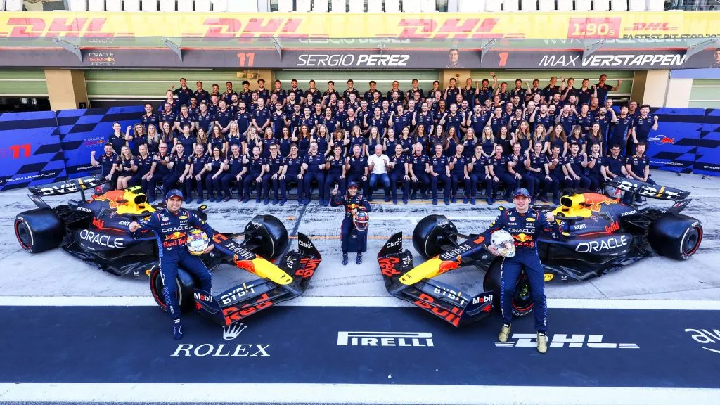 Equipe da Red Bull em Abu Dhabi