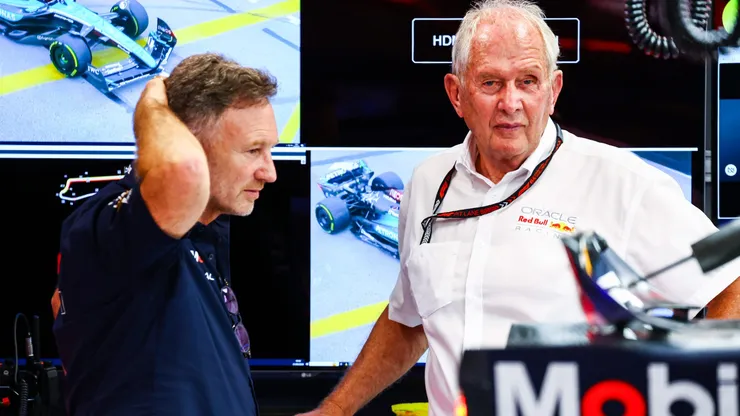 Marko e Horner no GP de Singapura (Mark Thompson/Getty Images)
