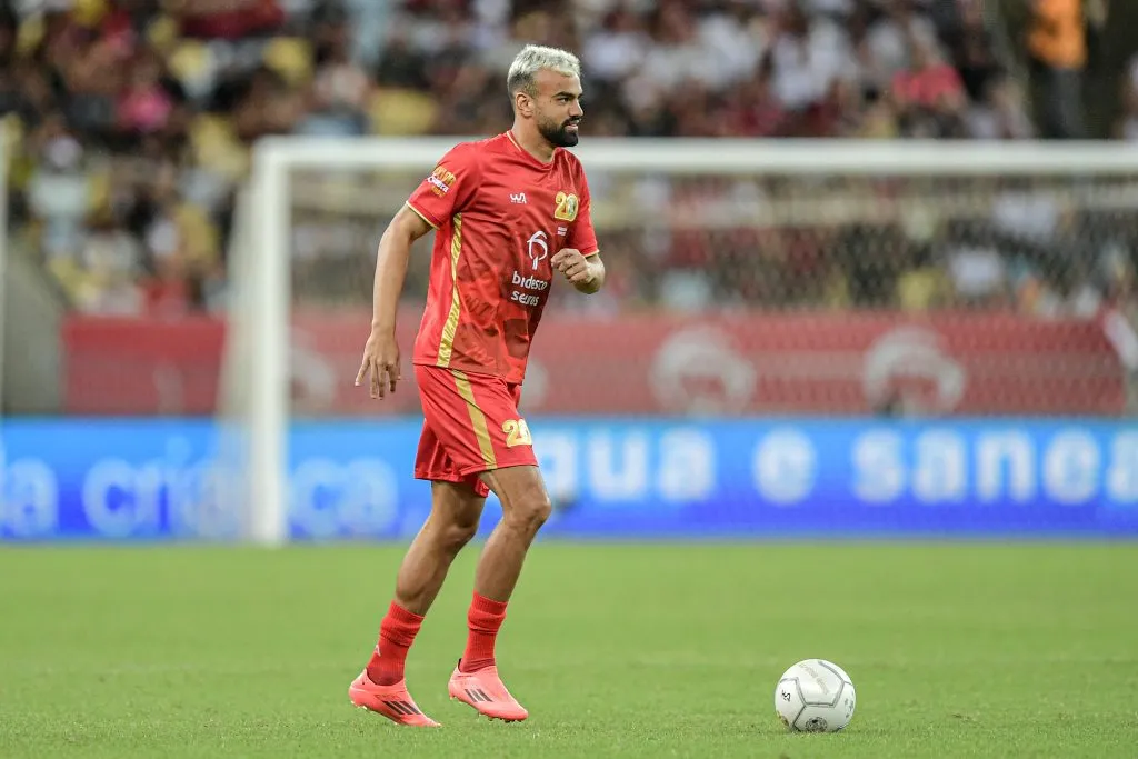 Fabrício Bruno durante o 'Jogo das Estrelas'. Foto: Thiago Ribeiro/AGIF