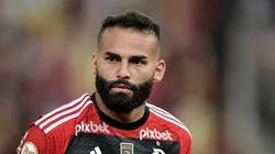 RJ - RIO DE JANEIRO - 29/11/2023 - BRASILEIRO A 2023, FLAMENGO X ATLETICO-MG - Thiago Maia jogador do Flamengo durante partida contra o Atletico-MG no estadio Maracana pelo campeonato Brasileiro A 2023.
