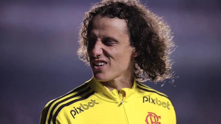 David Luiz durante partida entre São Paulo e Flamengo, no Morumbis, pela Copa do Brasil de 2022.