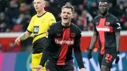 Florian Wirtz lamenta gol perdido em partida da Bundesliga entre Bayer Leverkusen e Borussia Dortmund. Foto: speedpix / Alamy Stock Photo