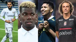Confira as principais saídas, chegadas e especulações do futebol brasileiro nesta terça (07/01). Foto: Juninho (Divulgação); Pogba (Getty Images); Rony e David Luiz (AGIF).