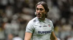 Zubeldía durante jogo do São Paulo