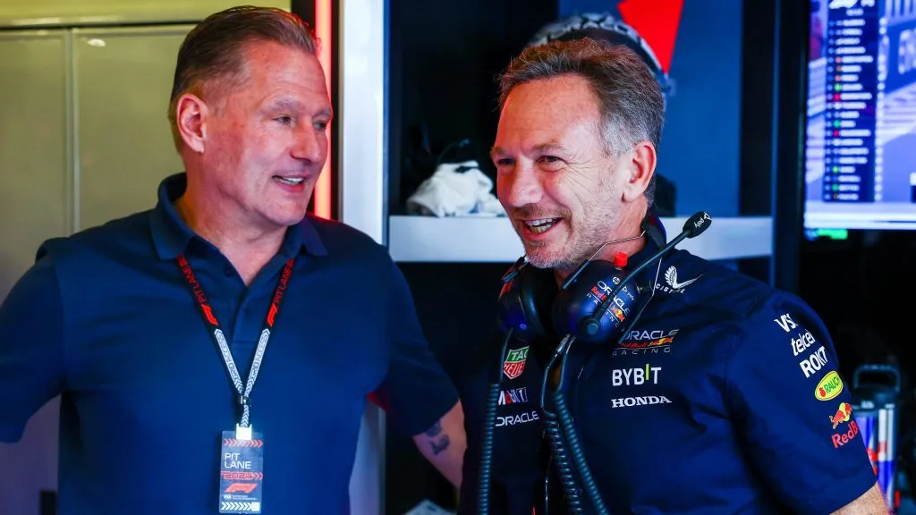 Horner e Jos Verstappen em Abu Dhabi