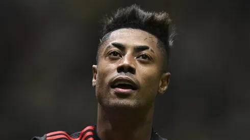 Bruno Henrique comemora gol marcado no Atlético-MG.