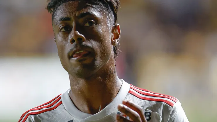 Bruno Henrique jogador do Flamengo durante partida contra o Criciuma no estadio Heriberto Hulse pelo campeonato Brasileiro A 2024. Foto: Leonardo Hubbe/AGIF