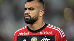 Fabricio Bruno jogador do Flamengo durante partida contra o Vasco no estadio Maracana pelo campeonato BRASILEIRO A 2023. Foto: Thiago Ribeiro/AGIF