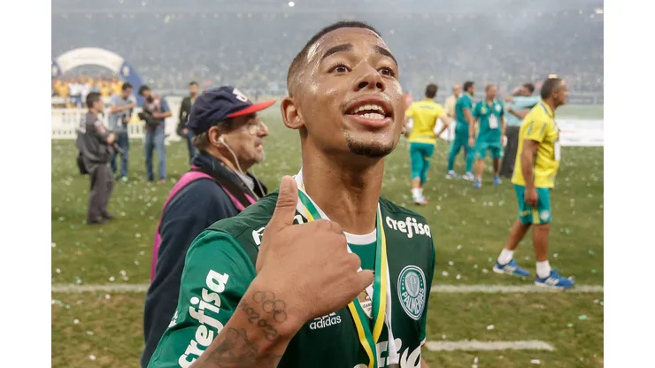 Gabriel Jesus demonstrou carinho pelo Palmeiras.