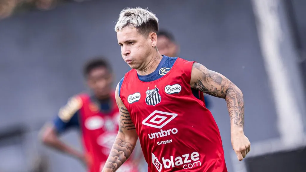 Soteldo - Foto: Raul Baretta/Santos FC.