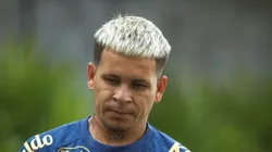 SP - SANTOS - 05/01/2025 - SANTOS, TREINO - Yeferson Soteldo jogador do Santos durante treino no Centro de Treinamento CT Rei Pele, neste domingo (05).