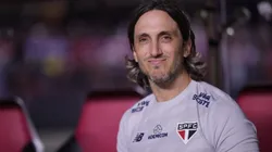 Luis Zubeldia tecnico do Sao Paulo durante partida contra o Juventude no estadio Morumbi pelo campeonato Brasileiro A 2024. Foto: Ettore Chiereguini/AGIF