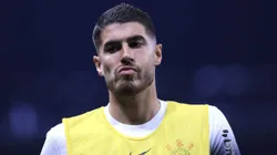 Pedro Raul jogador do Corinthians durante partida contra o Gremio no estadio Arena Corinthians pelo campeonato Brasileiro A 2024. Foto: Marcello Zambrana/AGIF