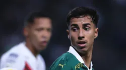 Vitor Reis durante jogo do Verdão no Brasileirão em 2024.