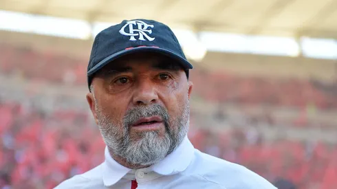 RJ - RIO DE JANEIRO - 17/09/2023 - COPA DO BRASIL 2023, FLAMENGO X SAO PAULO - Jorge Sampaoli tecnico do Flamengo durante partida contra o Sao Paulo no estadio Maracana pelo campeonato Copa do Brasil 2023. Foto: Thiago Ribeiro/AGIF