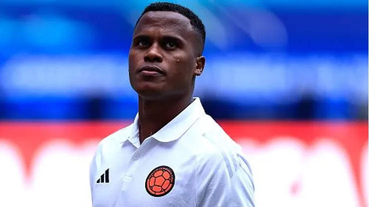 Jhon Arias durante treinamento pela Seleção Colombiana antes da final da Copa América, contra a Argentina. Foto: Buda Mendes