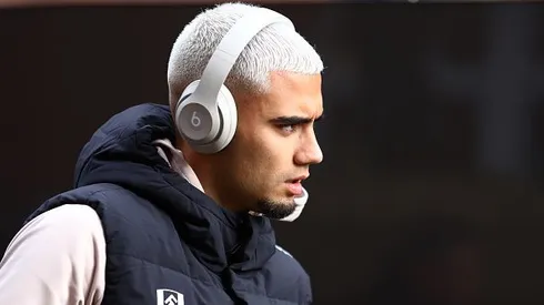 Andreas Pereira antes de partida entre Fulham e Manchester United, pela Premier League, em 2023. Foto: Bryn Lennon