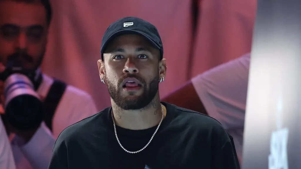 Neymar durante partida da Kings League. Foto: Richard Pelham/Getty Images