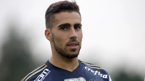 Gabriel enquanto jogava pelo Palmeiras. Foto: Daniel Vorley/AGIF.