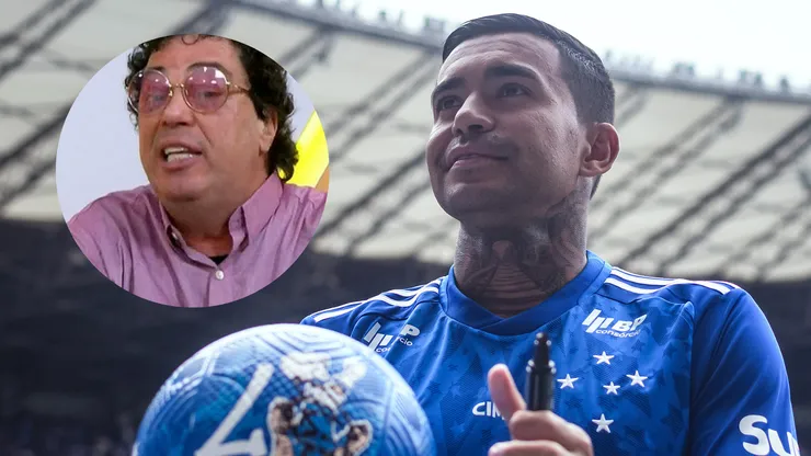 Ex-jogador deu a sua opinião - Gustavo Aleixo/Cruzeiro (foto 1) - Reprodução/SporTV (foto 2).