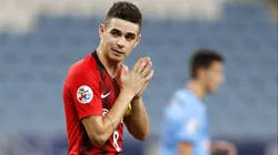 AL WAKRAH, QATAR - DECEMBER 01: Oscar of Shanghai SIPG reacts during the AFC Champions League Group H match between Shanghai SIPG and Sydney FC at the Al Janoub Stadium on December 1, 2020 in Al Wakrah, Qatar. (Photo by Mohamed Farag/Getty Images)