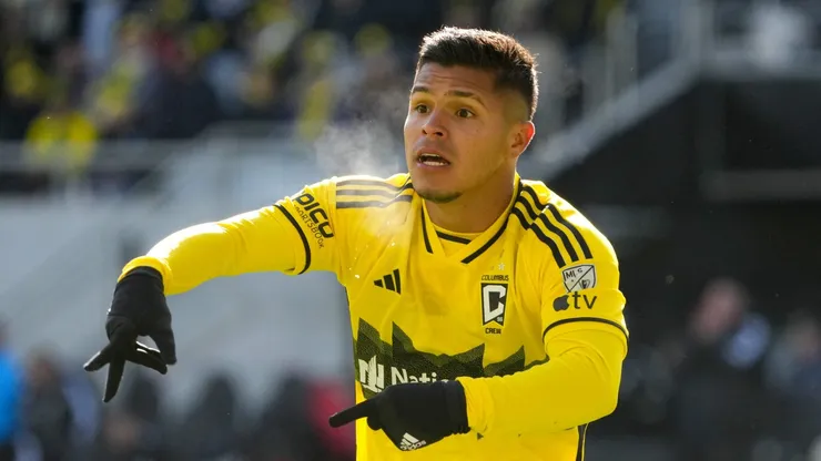 Cucho Hernández em ação pelo Columbus - (Photo by Jason Mowry/Getty Images).